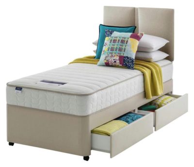 Silentnight - Hatfield Memory Single 2 Drawer - Divan